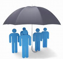 Men Under Umbrella Icon
