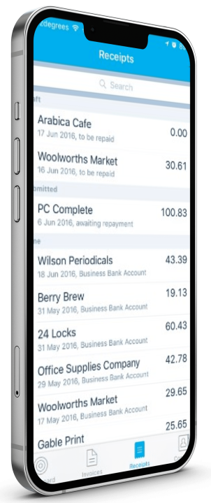 Bank Receipts - Mobile -1