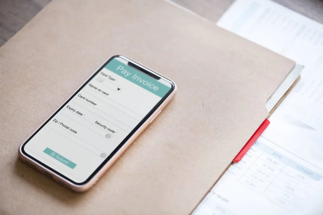 Pay Invoice Form On Mobile Phone - 1