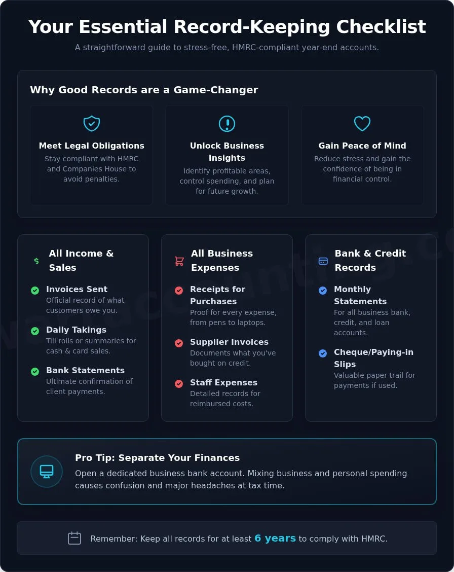 What Records Do I Need for My Year-End Accounts? A Simple Checklist
