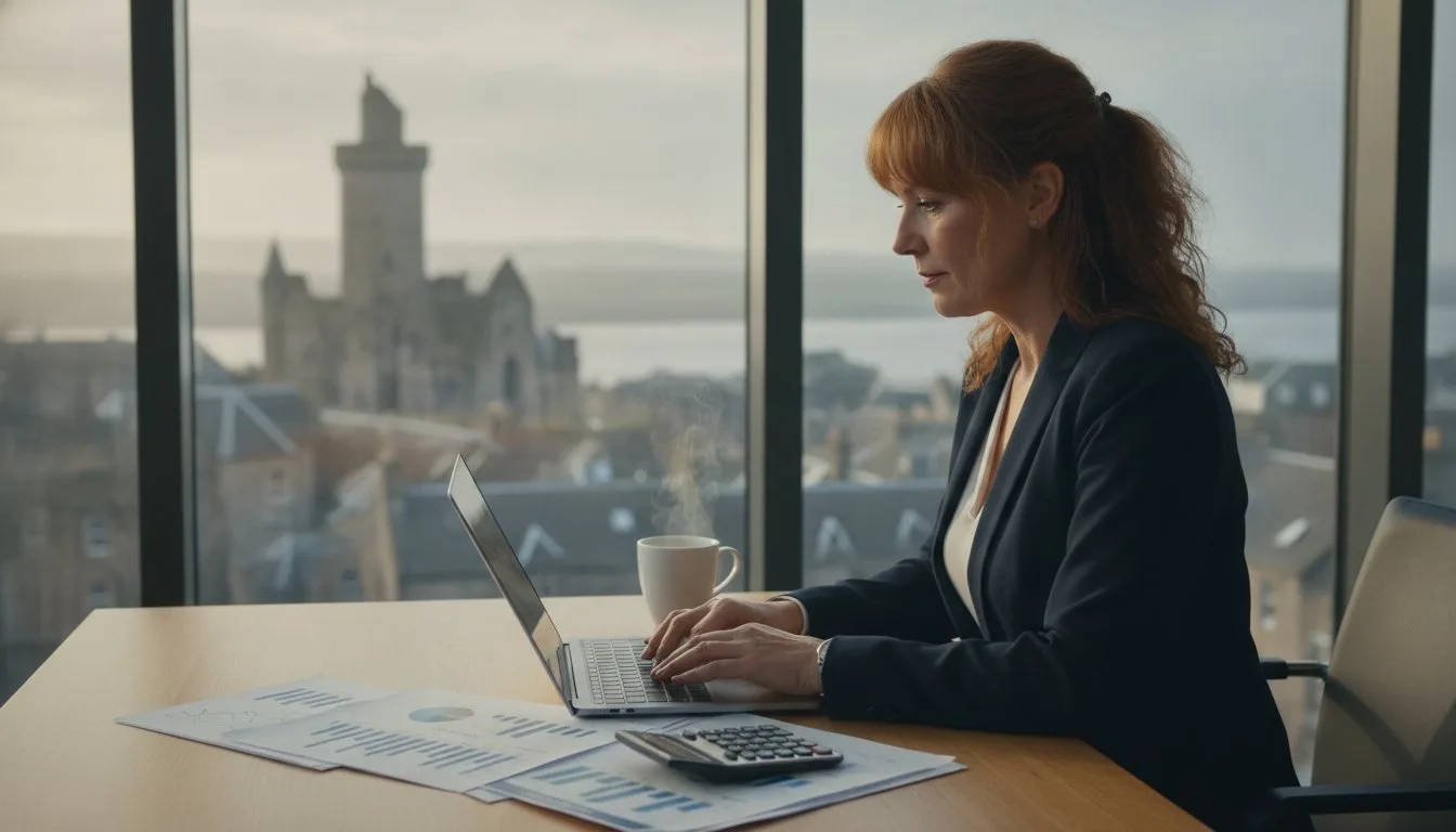 A Technical Guide to Cash Flow Forecasting for Small Business Scotland